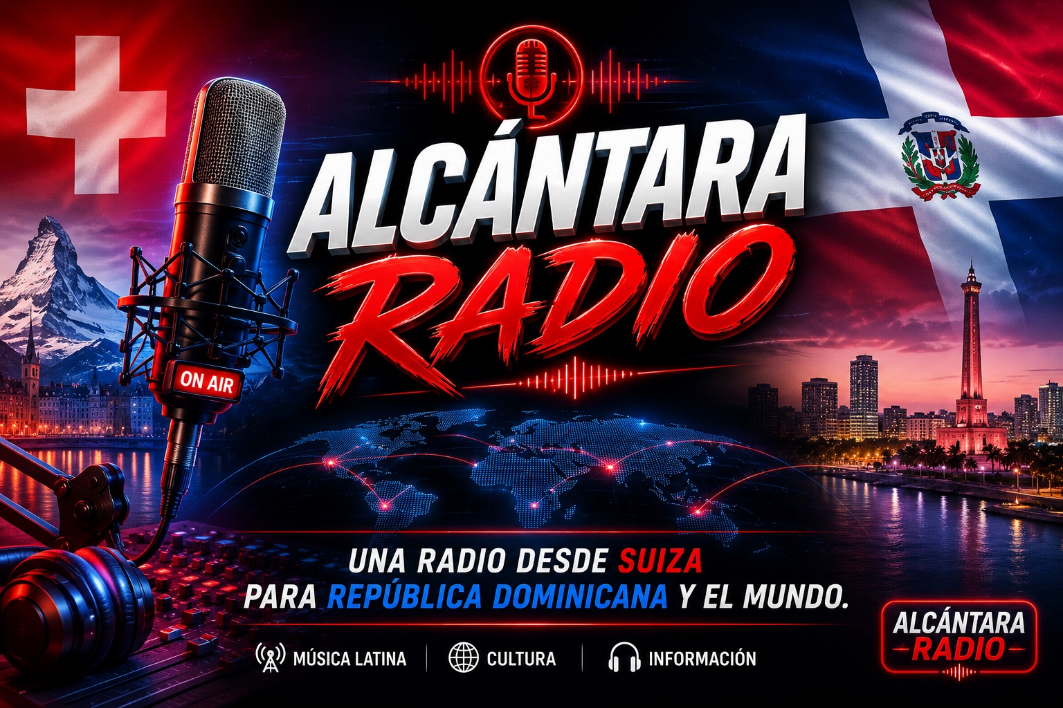 Alcántara Radio desde Suiza para República Dominicana y el mundo